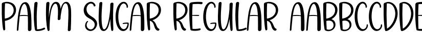 Palm Sugar Regular font