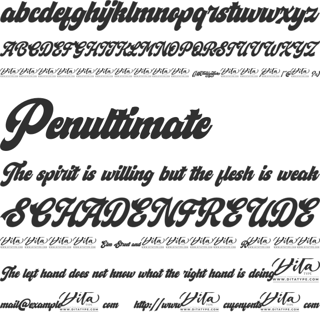 Vintagedeck Personal Use font preview