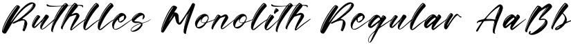 Ruthlles Monolith font download