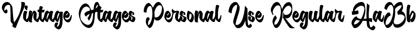 Vintage Stages Personal Use Regular font