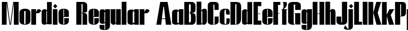 Mordie Regular font