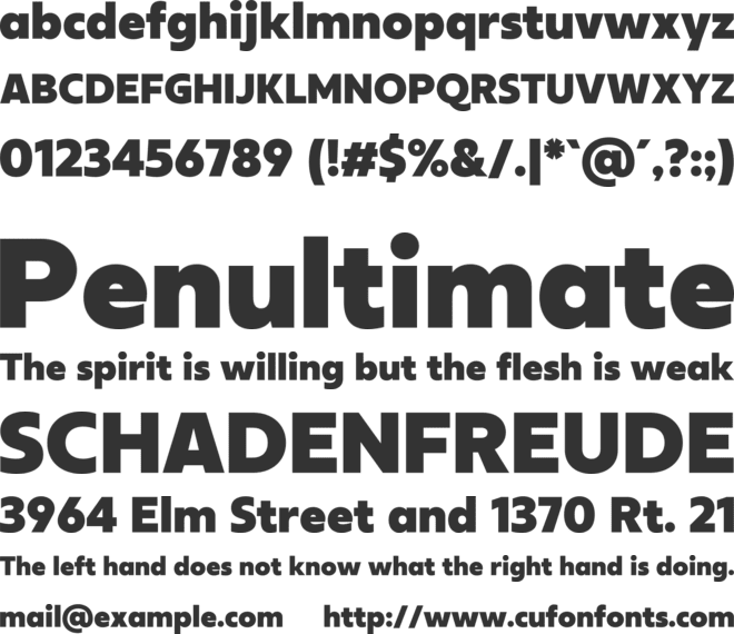 Neue Reman Gt font preview