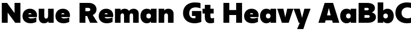 Neue Reman Gt Heavy font