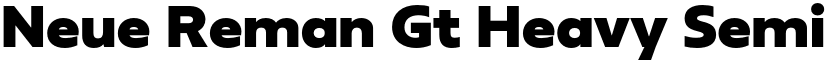 Neue Reman Gt Heavy Semi Expanded font