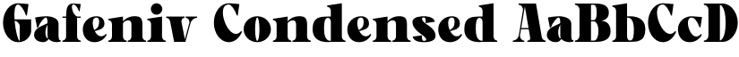 Gafeniv Condensed font
