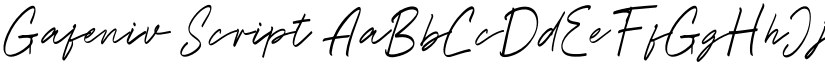 Gafeniv Script font