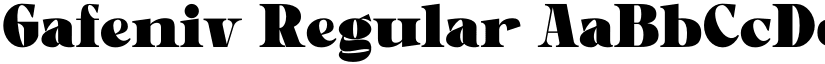 Gafeniv Regular font