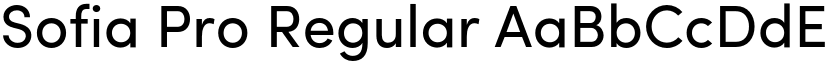 Sofia Pro Regular font