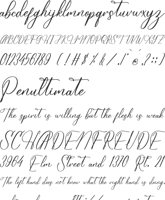 Hearthorin font preview