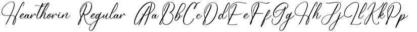 Hearthorin Regular font