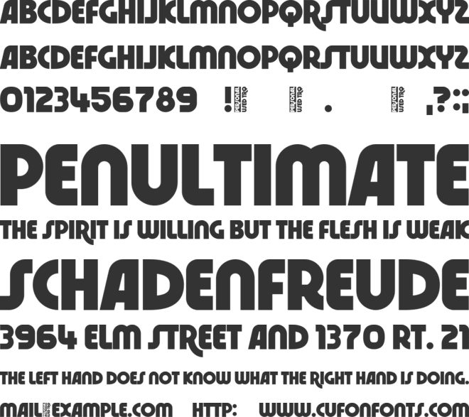 Indarung font preview