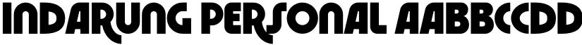 Indarung Personal font