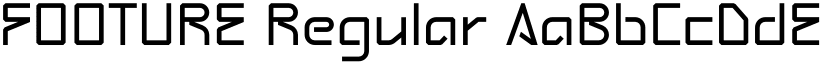 FOOTURE Regular font