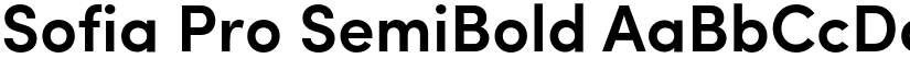 Sofia Pro SemiBold font