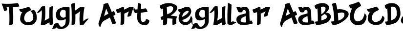 Tough Art Regular font