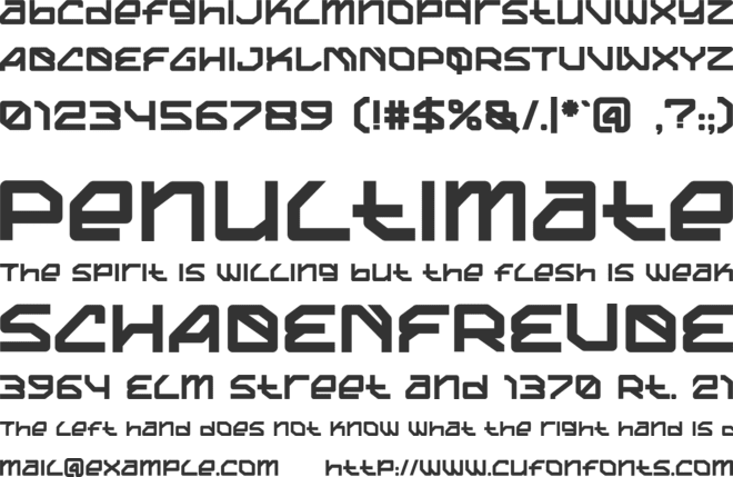 ROVER EXPLORE font preview