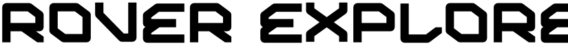 ROVER EXPLORE Regular font