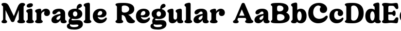 Miragle Regular font