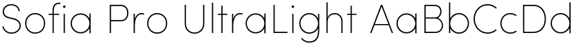 Sofia Pro UltraLight font