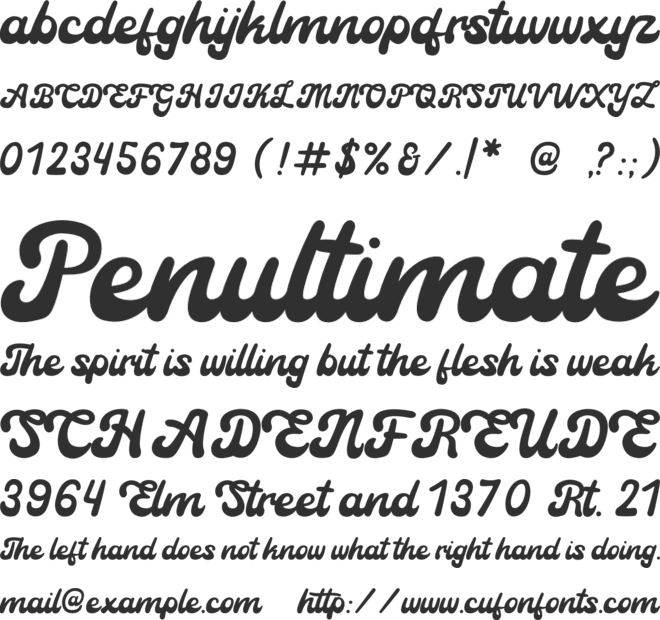 Retro Vintage font preview