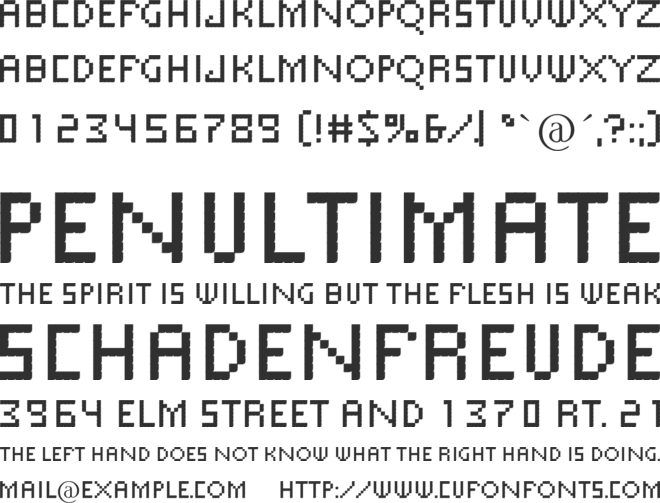 Dofded font preview