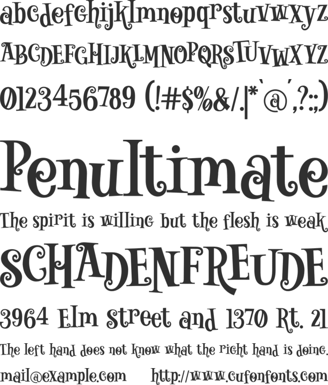 Magical Neverland font preview