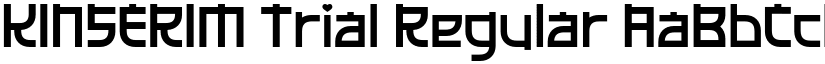 KINSERIM Trial Regular font