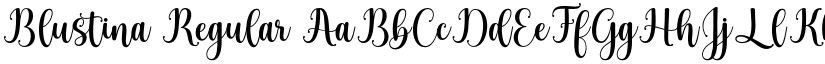 Blustina Regular font