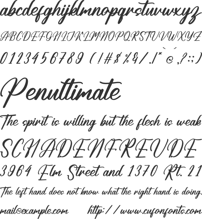 Antofiek Qordampi font preview