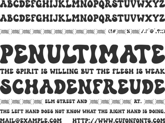 TF Closel font preview