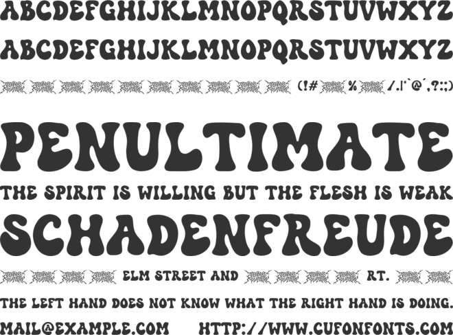 TF Closel font preview