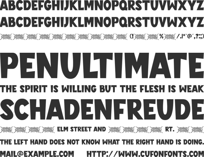 Teenage Fortun font preview