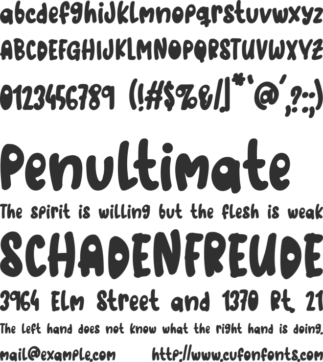 Star Space font preview