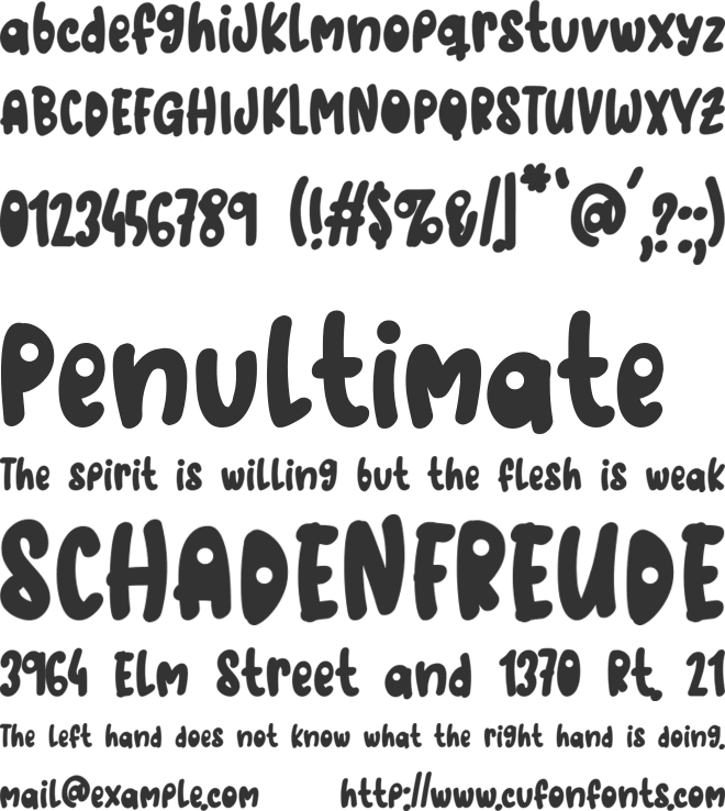 Star Space font preview