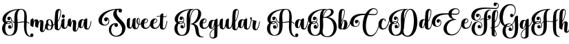 Amolina Sweet Regular font
