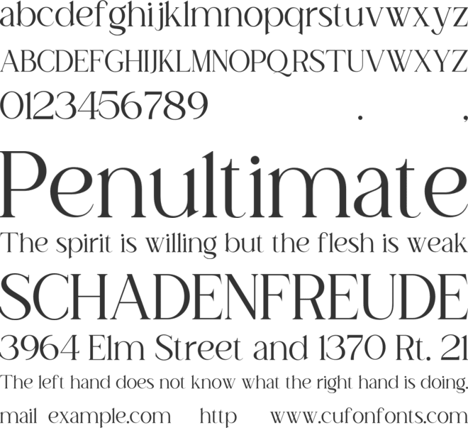 amoun lite font preview