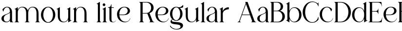 amoun lite Regular font