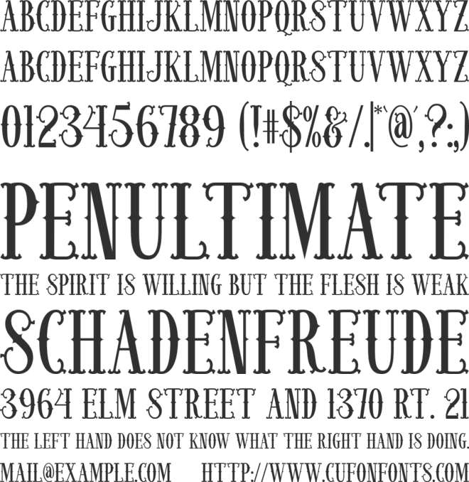 Jackly Western font preview