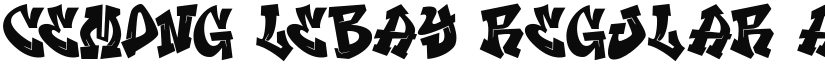 Cemong Lebay Regular font