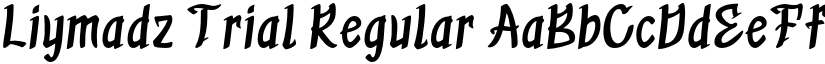 Liymadz Trial Regular font