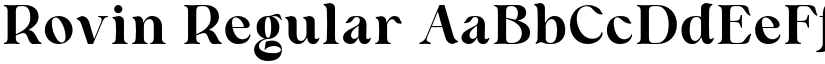 Rovin Regular font