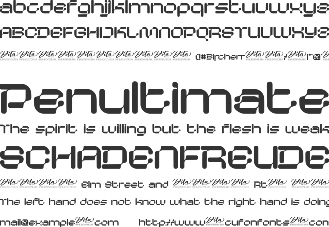 Birchen Personal Use font preview