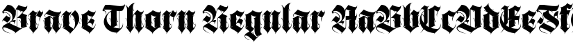 Brave Thorn Regular font