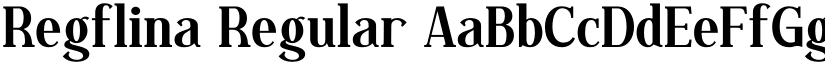 Regflina Regular font