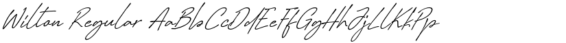 Wilton Regular font