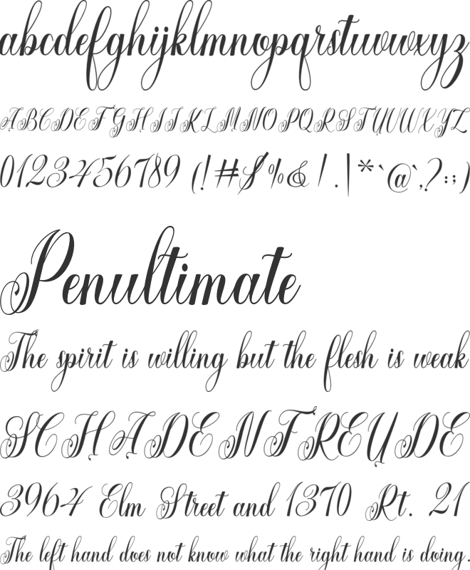 Brittalia font preview