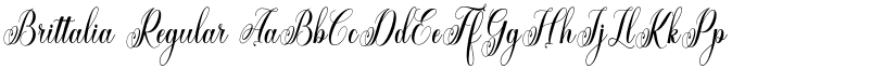 Brittalia Regular font