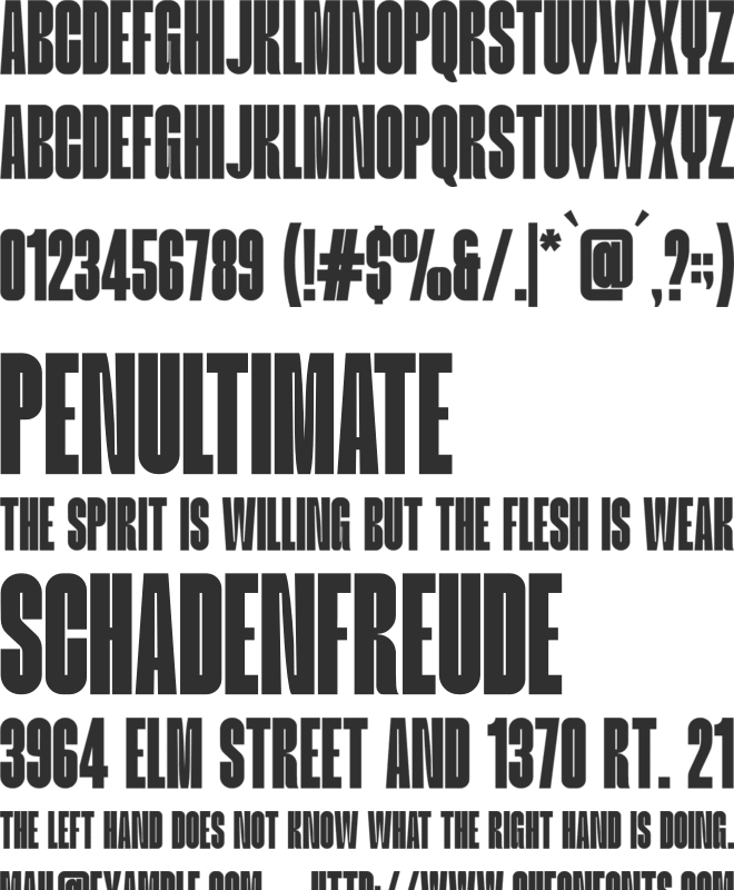 Norgate font preview