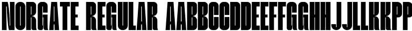 Norgate Regular font