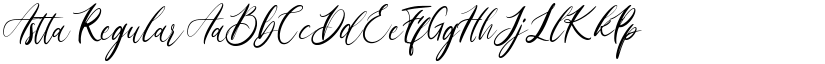 Astta Regular font